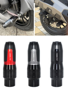 Redmowork X350ADV Motorcycle Exhaust Pipe Anti-Fall Rod Engine Anti-Collision Bar Protection Ball Bumper Aluminum Alloy Nylon Rubber CNC Anodizing