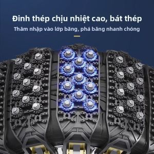 MONLEYTA | Dây chống trượt băng mới bằng cao su đa năng cho xe hơi SUV tải trọng nhẹ mùa đông băng tuyết không gây hư hại