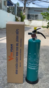 Bình ᴄhữa cháy Vinafoam 950ml (FIRE EXTINGUISHER). Dành cho nhà bếp xe ô tô hộ gia đình...
