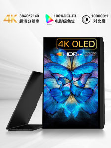 Ehomewei Portable Display 4K Touch Screen Notebook Laptop Expansion Screen Switch Oled Monitor External Monitor with Built-In Speaker