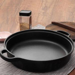 Thickened Cast Iron Skillet Electromagnetic & Gas Stove Compatible Non-stick