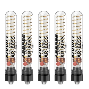 ABBREE | 5PCS ABBREE AR‑805S Plus SMA‑Female Dual Band High Gain Antenna UHF VHF Portable Radio Antenna Replacement For Baofeng UV‑5R