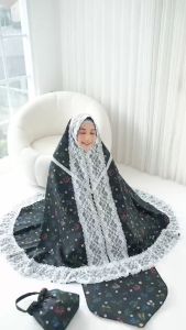 Dalanova Mukena Blossom Ciput Terbaru Bahan Maxmara Size Jumbo Free Sajadah Besar