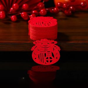 Mini Decorative Moving Celebration Good Luck Character Stickers New Home Decoration Moving Ceremony Supplies Door Window Stickers