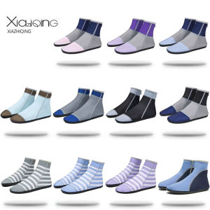 High-Top Zipper Beach Shoes Water-Resistant Anti-Sand Diving Indoor Swimming Seafood Gathering Sports Style Couple Flip Flops