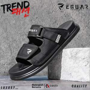 Sandal Slop Pria Kasual Bahan Karet Empuk Anti Slip Import Terbaru