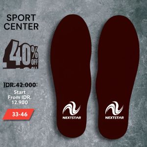 Insole Telapak Dalam Sepatu Model Nextstar Series Ukuran 33-45 Cocok Untuk Semua Jenis Sepatu