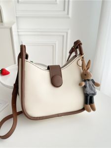 Handcrafted Casual Shoulder Bag Materials DIY French Bread Style Basket Weaving for Best Friends Fashionable Synthetic Leather