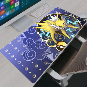 Bandai | Mouse Pad XXL Jolteon Anime Kawaii Gamer Cabinet Deskmat P-pokemon Eevee Keyboard Rug Laptop PC Gaming Rubber Extended Tablepad