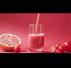 Blender Multifungsi Portabel 400ML dengan Baterai USB - Warna Merah Jambu
