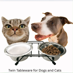 Marukan Stainless Steel Double Feeder Small & Medium