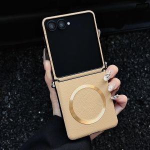 szhaiyu | Phone Case For Samsung Galaxy Z Flip 8 7 6 5 4 For Magsafe With Hinge Full Protection Shockproof Foldable Magnetic Cover Funda