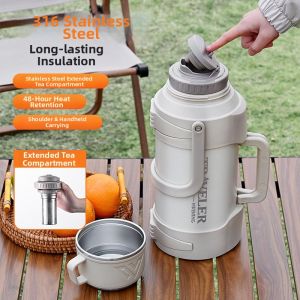 CHIZHIDU | Large Capacity Long Lasting Thermal Bottle 2000ml