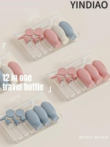 YINDIAO 12 in1 Travel Bottles Travel Size Containers Cosmetic Skincare Liquid Toiletries Travel Organizer/Travel Toiletries Kit Container