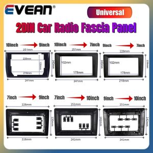 2DIN แผงหน้าปัดอเนกประสงค์9นิ้ว10นิ้วถึง7นิ้ว9นิ้วถึง10นิ้ว2DIN กรอบวิทยุติดรถยนต์แอนดรอยด์ชุดแผงหน้าปัดเหมาะสำหรับทุกโมเดลรถวิทยุติดรถยนต์