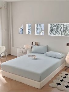 ผ้าปูที่นอน ผ้าปู 3ฟุต/3.5ฟุต/4ฟุต/5ฟุต/6ฟุต สูง10นิ้ว ชุดผ้าปูที่นอนสีพื้น bed sheet