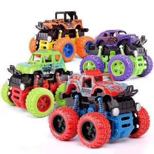 Four-Wheel Drive Inertia Off-Road Stunt Car: Durable Anti-Drop Toy Vehicle with Roll-Over Action – Perfect for Boys and Girls