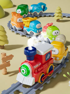 Electric Steam Train Toy for Kids Magnetic Carriage Boys Educational Birthday Gift Indoor Outdoor Play Plastic Model Train