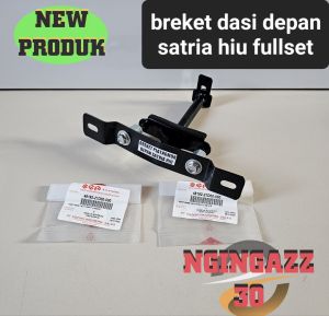 breket bracket tameng dasi set dudukan plat nomor depan satria hiu lscm malaysia 2 tak fullset