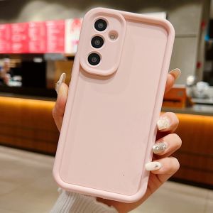Candy Colored Silicone Phone Case for Samsung S25 Ultra S23 S24 plus S22 Ultra Full Lens Coverage Anti-Fall Soft Shell for Women Thick Edges