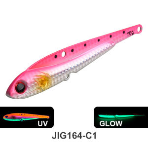 TEASER J164 New Glow-in-the-dark Sea Fishing VIB Metal Jig Lure 70G Sinking VIB Fishing Bait