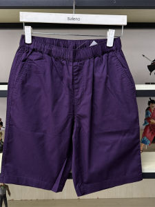 กางเกงขาสั้นชายผ้าฝ้ายบางสไตล์ลำลองฤดูร้อน ทรงหลวม ทรงเอวกลาง ทรงตรง สีสันสดใส กางเกงชายหาด 5 จุด ทรงลำลอง