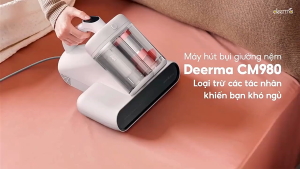 Máy hút bụi giường nệm Deerma CM980 lực hút 13000Pa sấy khô bằng khí nóng kèm tia UV khử khuẩn - Bảo hành 12 tháng