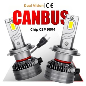 36 Bóng Đèn Pha Ô Tô LED CSP H4 H7 H1 H8 H9 H11 Canbus 6000K 12V Đa Năng HB3 HB4 9012 HIR2
