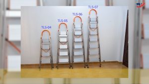 Thang ghế inox gia đình DIY 4 bậc - 7 bậc cao 92cm - 1.68cm