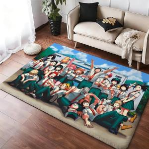Anime M-My Hero Academia Floor Mat Cozy Flannel Soft Thick Non-Slip Mat For Living Room Bedroom Kitchen Decor Rugs