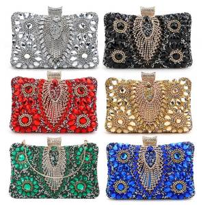 Ladies Crossbody Bag with Rhinestones and Vintage Style in Multiple Colors for Fashion-Forward Looks