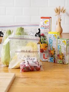 SWEET 20pcs Wrap Plastic Packaging Bags Food Storage Bag Reusable Freezer Sandwich Sealing Bag Kitchen Refrigerator Food Preservation