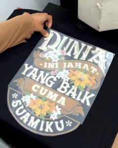 Kaos Kata Pasangan & Bahan Combed 20s Lembut