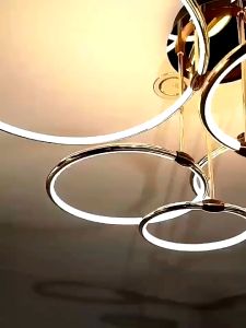 Dining Room Chandelier Modern Bedroom Lamp Decorative Light Round Table Bar high ceiling light 28