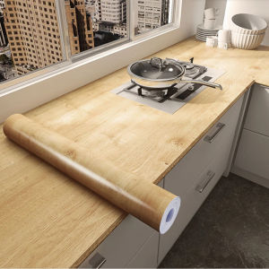 55cm Wood Grain Vinyl Wrap - Waterproof 3D Self-Adhesive Film for Furniture Cabinets Wardrobe Table DIY Home Deco