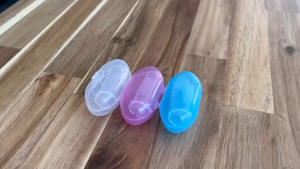 Sikat Gigi Jari Bayi Silikon Food Grade Finger Tooth Brush Lembut Pembersih Gusi Lidah Bayi HM1053