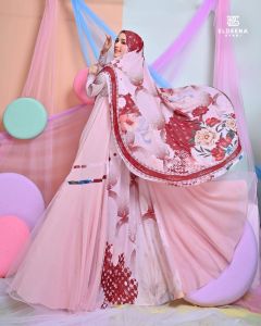 (13) ELDEENA HUMAYA  Baju Gamis Syari Humaya Series By eL.Deena syari. Nazra Sha