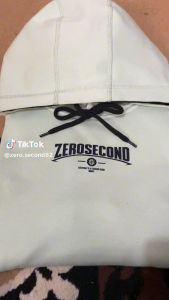 Hoodie Zerosecond Warna Hitam Bahan Cotton Gramasi 280s Size M L XL XXL