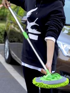 ไม้ม็อบ ล้างรถ ไม้ล้างรถ แปรงล้างรถ ไมโครไฟเบอร์นาโน ไม้ม็อบ ไม้ถูล้างรถ อเนกประสงค์ ยืดได้ ยาว70-114ซม ไม้เช็ดกระจก ไม้ปัดฝุ่นรถยนต์ รถยนต์ ในบ้าน