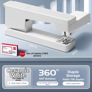 deli | Rotating Labor-saving Heavy-duty Multi-functional Stapler