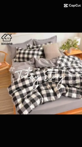 Socone 3IN1 Bedsheet Set-1 Fitted Sheet and 2 Pillowcases Single Twin Full Queen King