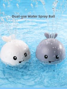 Auto Induction Water Spraying Whale Toy For Bathtub
