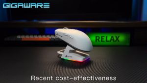 Attack Shark X6 Wireless Gaming Mouse Tri-Mode 2.4G USB-C Wired Bluetooth with Bottom RGB Charging Case