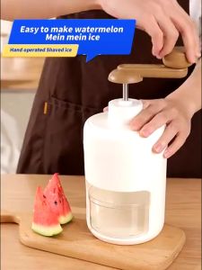 DIY Mini Ice Crusher Manual Make Smoothies Machine Household Shaved Icebreaker