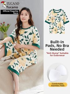 TUCANO | Outwear-Style Padding Included Thin Summer Ladies Pajama Set