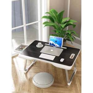 Bàn Học Làm Việc Gấp Gọn Thông Minh Có Khe Cắm ipad Điện Thoại