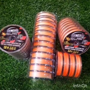 Senar PE Genesis X8 Duraking 100% PE Fiber 100m/roll CONNECTING Multicolor Super strong sensitive
