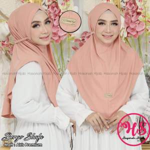 BERGO SHAFA Hasanah Hijab Instan Jersey Airis Premium Kerudung Non Pad Jilbab HS