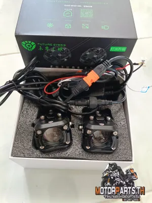 สปอตไลท์ FUTURE EYES F150 สปอตไลท์ LED สวิตช์ไร้สาย เปิดไฟได้ 5โหมด กำลังไฟ60W ไฟต่ำแสงเหลือง ไฟสูงแสงขาว ไฟสเต็ปขาวกระพริบ พร้อมอุปกรณ์ครบชุด