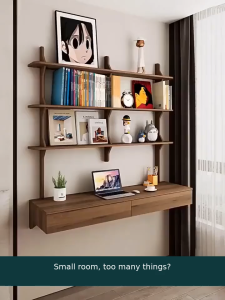 Modern Floating Wall Shelves Hanging Wall Mount Bookshelf Decor Storage Rack for Living Room